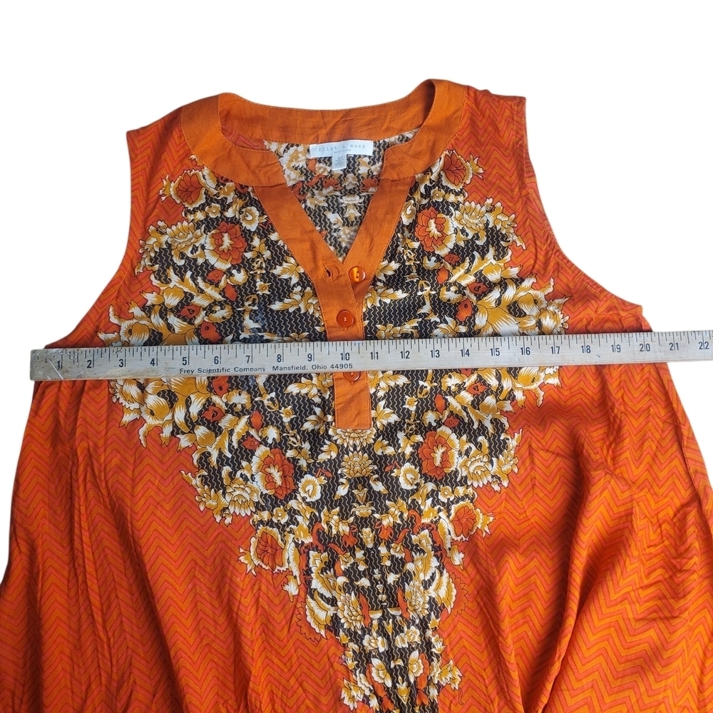 Flint & Moss Orange Sleeveless Maxi Dress. SP. #295 - Picture 8 of 10